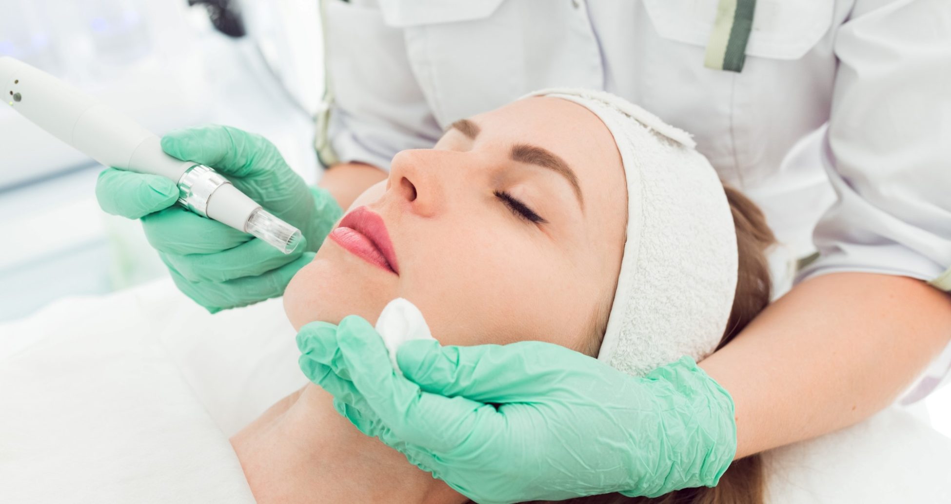 Microneedling procedure at Vishka Skincare